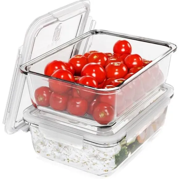 Set med förvaringsburkar 2 delar i glas Classbach C-FHD4024G