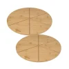 Set med 2 pizzabrädor med skärspår - FACKELMANN - Ø 32 cm