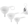 Set med 3 PRACTICO kökstrattar i plast, universal, vitt material