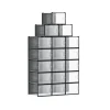 Set med 18 skokartonger för skor upp till storlek 46, 35 x 25,0 x 18,5 cm (D x B x H) - Innermått för varje låda: 31 x 24,5 x 17,5 cm