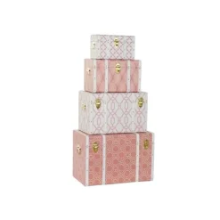Set of Chests DKD Home Decor Polyurethane MDF Wood (60 x 35 x 41 cm)