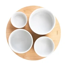 Set | YIFAN | vit, 5-delad serveringsskål | 33 cm | 874524