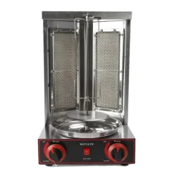 Shawarma Grill, 3000W, 2 Brännare,grå