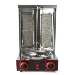 Shawarma Grill, 3000W, 2 Brännare,grå