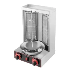 Shawarma-maskin, gasdriven, vertikal design,Silver