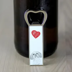 Shih Tzu, Shi tsu, Shi-Tzu, Szi-cu, Szitzu - flasköppnare med en hund, personlig kylöppnare, unik present till en man från Art-Dog