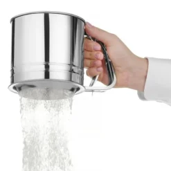 Sikt, stålkopp för siktning av mjöl, 550 g