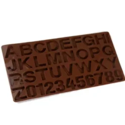Silikon Chokladform Bakform Bokstäver Alfabet SiIlikonform