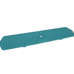 Silikon Kranskydd Köksdiskskydd Silikon Kranhandtag Droppfångare Bricka Svamphållare Matta 61CM Stor Storlek Grön