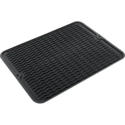 Silikonmatta för disk, svart, 40x30 cm