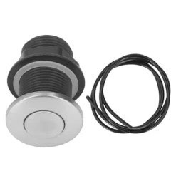 Sinktop Air Switch Kit - Tryckknapp i rostfritt stål med 1,5 m slang för kökssophantering Elektrisk varmvattenberedare