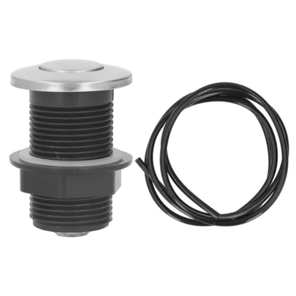 Sinktop Air Switch Kit - Tryckknapp i rostfritt stål med 1,5 m slang för kökssophantering Elektrisk varmvattenberedare