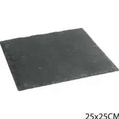 Skiffer serveringsbricka 25 x 25 cm