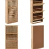 Skoskåp massivt valnötsträ 55x20x104 cm - Skoförvaring - Sko Förvaring - Home & Living