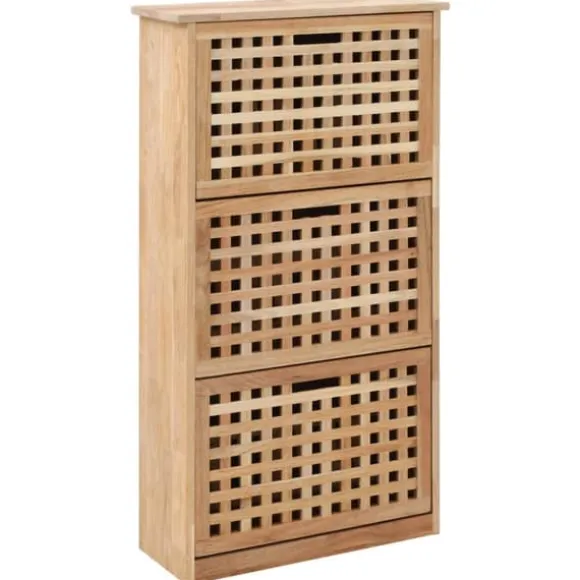 Skoskåp massivt valnötsträ 55x20x104 cm - Skoförvaring - Sko Förvaring - Home & Living