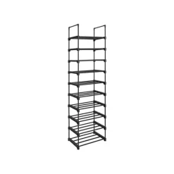 Skoställ, 10-facks metallställ för förvaring av skor, anpassningsbar design, metallram, platsbesparande ställ, för omklädningsrum, hall, 30 x 45 x 17 | CDON