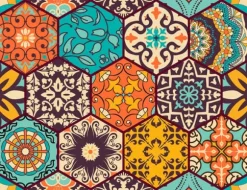 SKÄRBRÄDA I GLASPLATTA 52x40 MOSAIKKAKEL