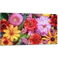 SKÄRBRÄDA I GLAS 52x30 BLOMMOR