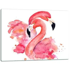 SKÄRBRÄDA I GLAS 52x40 FLAMINGO