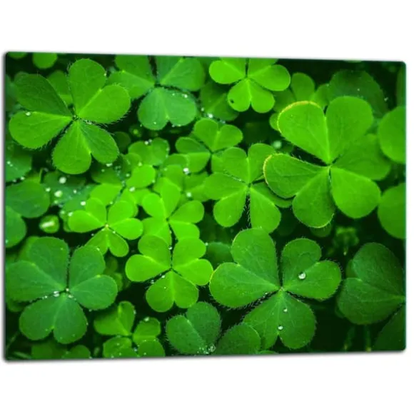 SKÄRBRÄDA I GLAS 52x40 GRÖN
