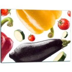 SKÄRBRÄDA I GLAS 52x40 GRÖNSAKER