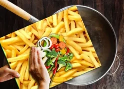 SKÄRBRÄDA I GLAS 52x40 POMMES FRITES