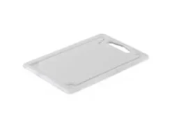 Skärbräda 50x30x2 cm med juice groove Plast Vit
