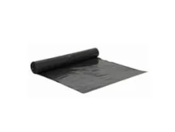 Sæk 700x1100 mm 45 my med Fals Sort,10 Stk/rl - (10 stk.)