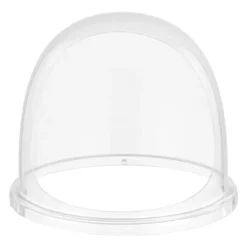 Skyddskåpa till sockervaddsmaskin - Akrylkupol med bubbelskydd - Kompatibel med 38,1 cm sockervaddsmaskiner - Vindskydd - Räfflad botten - Transparent | CDON