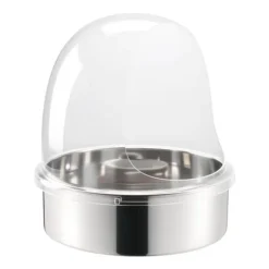Skyddskåpa till sockervaddsmaskin - Akrylkupol med bubbelskydd - Kompatibel med 38,1 cm sockervaddsmaskiner - Vindskydd - Räfflad botten - Transparent | CDON
