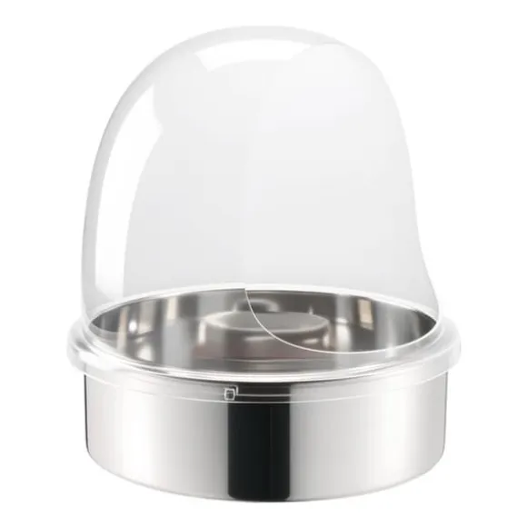 Skyddskåpa till sockervaddsmaskin - Akrylkupol med bubbelskydd - Kompatibel med 38,1 cm sockervaddsmaskiner - Vindskydd - Räfflad botten - Transparent | CDON