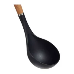 Slev i nylon och bokträ - DKD Home Decor - 8x3x32,5 cm - Mörkbrun - Utan plast - Klassisk - Flerfärgad