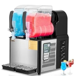 Slushy Maskin 4Lx2, Margarita & Smoothie, Frysta Drycker, Perfekt för Fester, Hög Kvalitet, Enkel Användning, Snabb och Effektiv