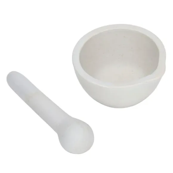 Små keramiska slipskålar - 10 set 60 ml mortel och mortelstöt för laboratorietillbehör