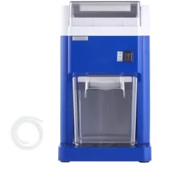 Snökonmaskin - Elektrisk Iskross - Kommersiell - 1,8 L Kapacitet - 300 W Motor - Rostfria Stålblad - Fin och Fluffig Is - För Hem och Restaurang - Blå | CDON