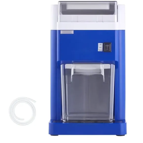 Snökonmaskin - Elektrisk Iskross - Kommersiell - 1,8 L Kapacitet - 300 W Motor - Rostfria Stålblad - Fin och Fluffig Is - För Hem och Restaurang - Blå | CDON