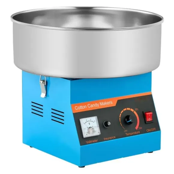 Sockervaddsmaskin 1000W, Kommersiell Elektrisk, Robust och Blå Design
