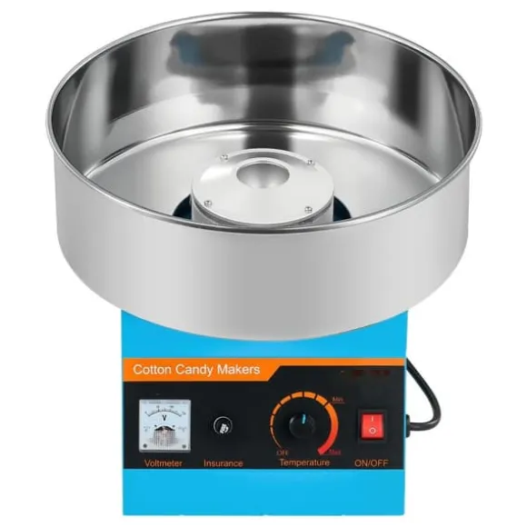 Sockervaddsmaskin 1000W, Kommersiell Elektrisk, Robust och Blå Design