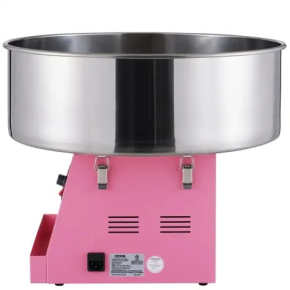 Sockervaddsmaskin, 1000W, 51.8x51.8x41.5 cm, Rosa, Rostfritt stål
