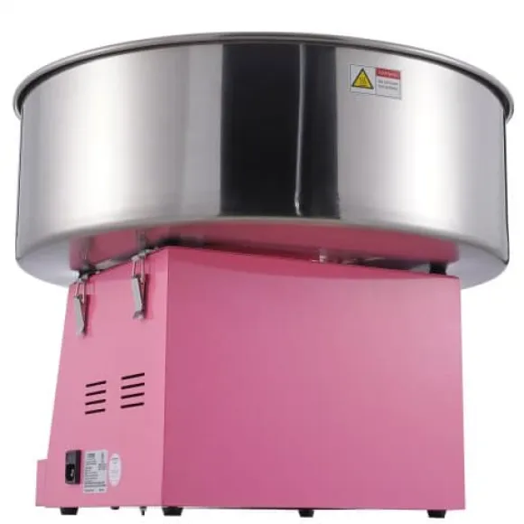 Sockervaddsmaskin, 1000W, 51.8x51.8x41.5 cm, Rosa, Rostfritt stål