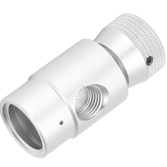 Soda CO2 Adapter Ventilkopplingssats ASA 1/4BSPP-TR21-4 Fyllningstillbehör Silver