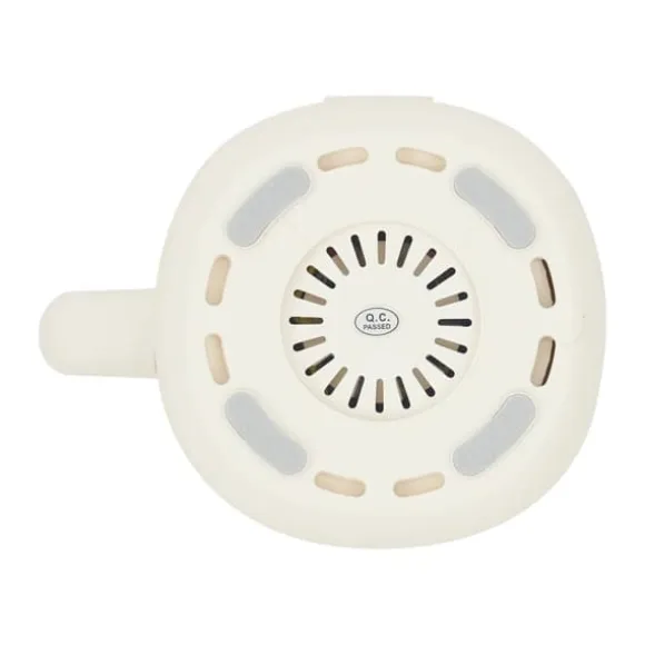 Sojamjölksberedare & Mixer - Bordsmodell - 1 l - 304 rostfritt stål - 10 blad - 30000 varv/min - 600 W värme - 220 V EU-kontakt - Elfenbensvit