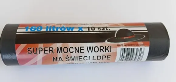 SOPPACKAR 160L 90*110 SVARTA 10 BITAR - AN 150L/10