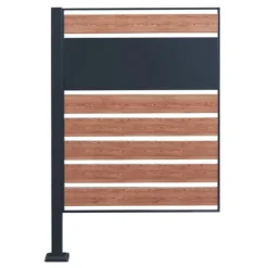 Soptunnesskydd Uusikaupunki 120x83x11 cm trämönster [en.casa]