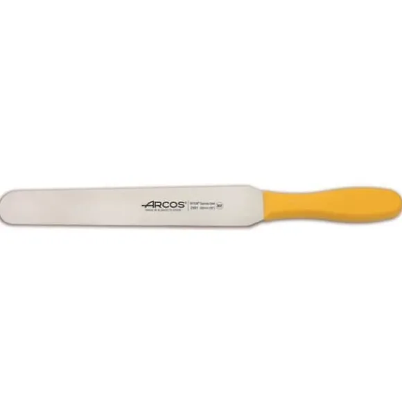 Spatel Arcos Color - Prof 299100 rostfritt stål Nitrum och mangogult polypropen ergonomiskt blad och 25 cm blad, i