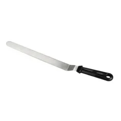 Spatel - Rostfritt stål - 30 cm - Svart handtag - Glasyr - Professionell