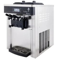 Speiseeisbereiter Vit Eismaskin 2200 W, 2 x 6 L Bordmaskin för glass, 220 V, med äggställ i rostfritt stål.