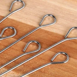 Spett för rullader, kött, stål, 10 cm, 10 st.