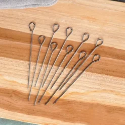 Spett för rullader, kött, stål, 10 cm, 10 st.