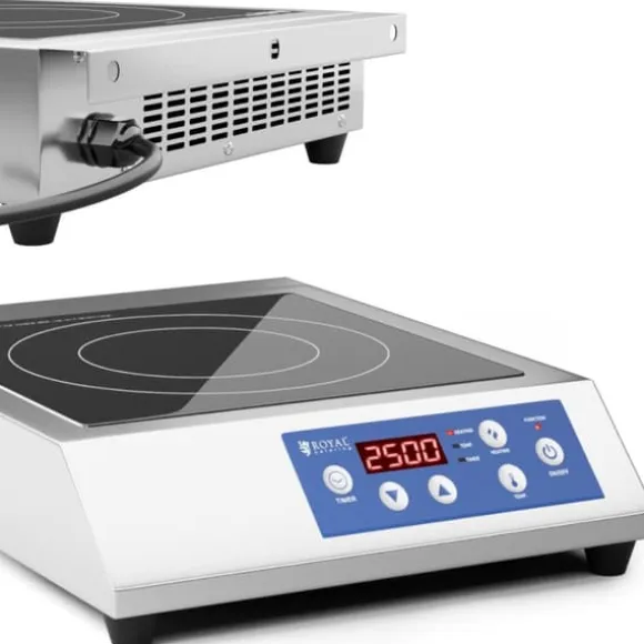 Spis, justerbar induktionshäll, 1 kokzon, dia. 28 cm LED 3500 W